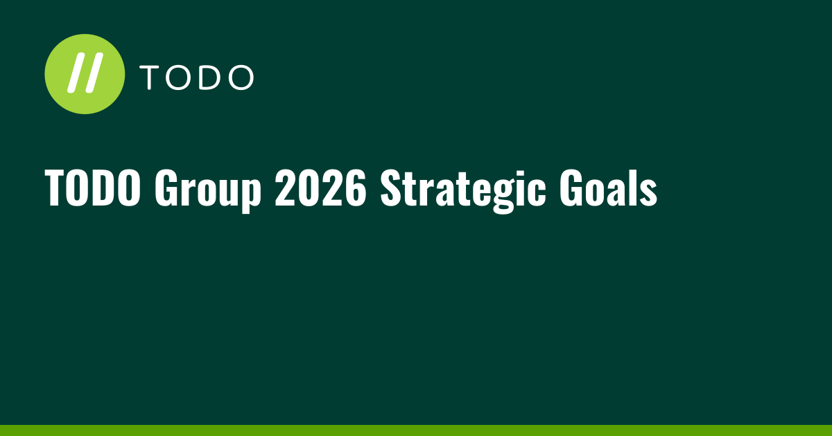 TODO Group 2026 Strategic Goals