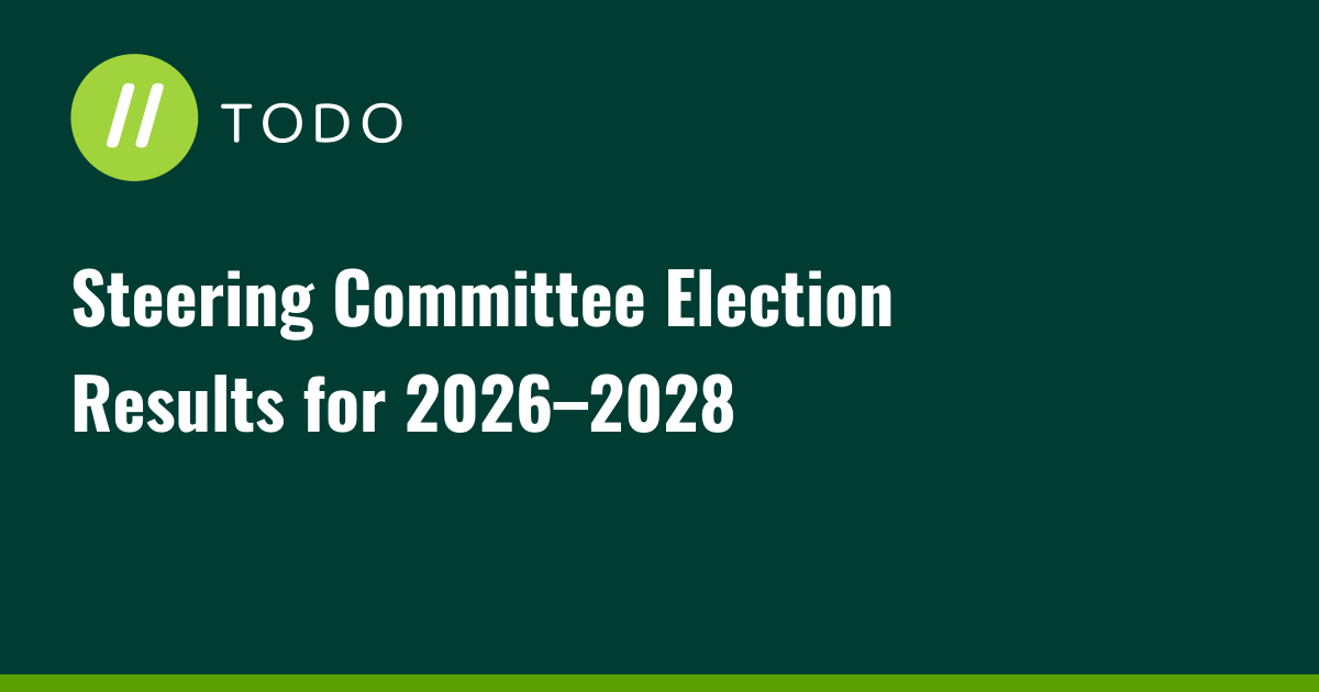 Steering Committee Election Results for 2026–2028