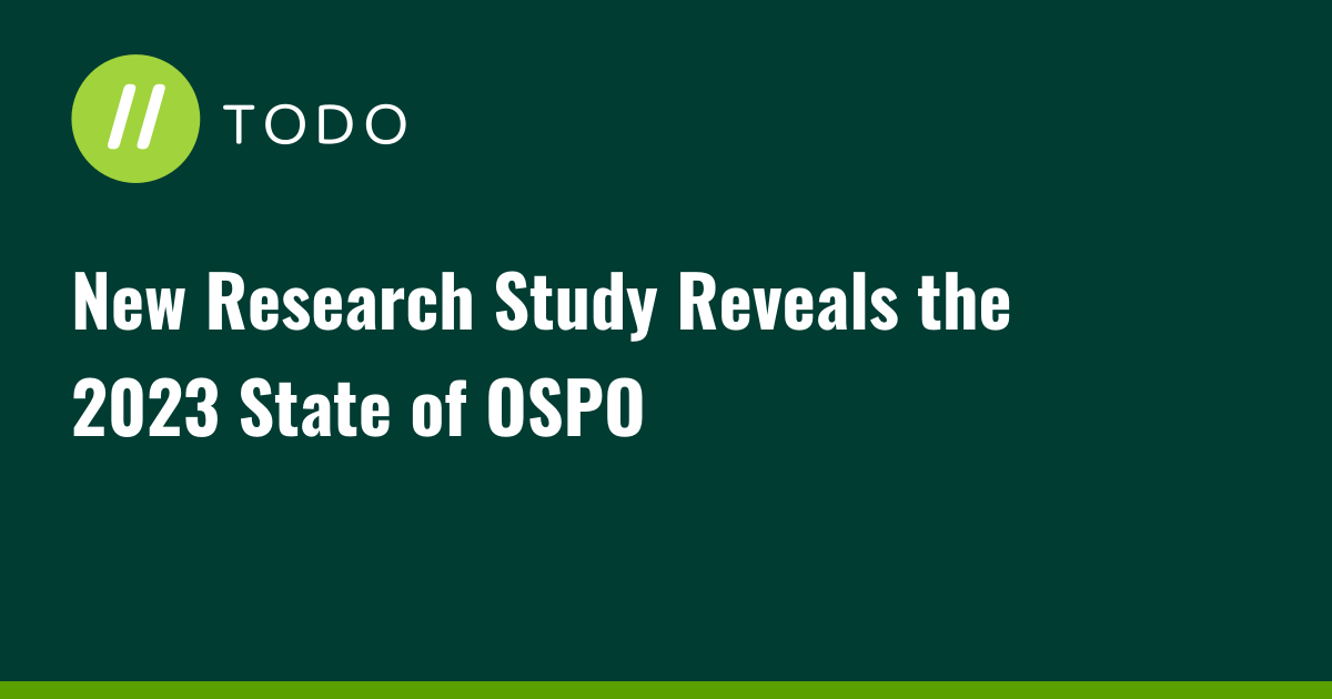 New Research Study Reveals the 2023 State of OSPO