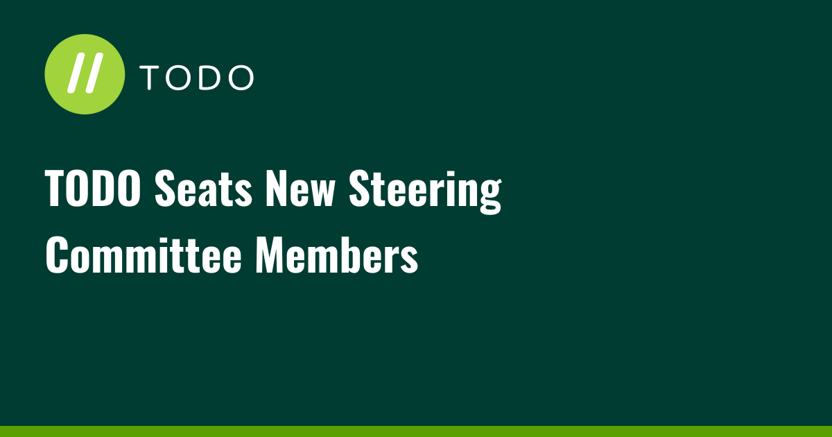 TODO Seats New Steering Committee Members