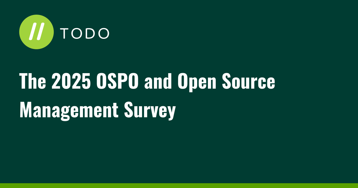 The 2025 OSPO and Open Source Management Survey