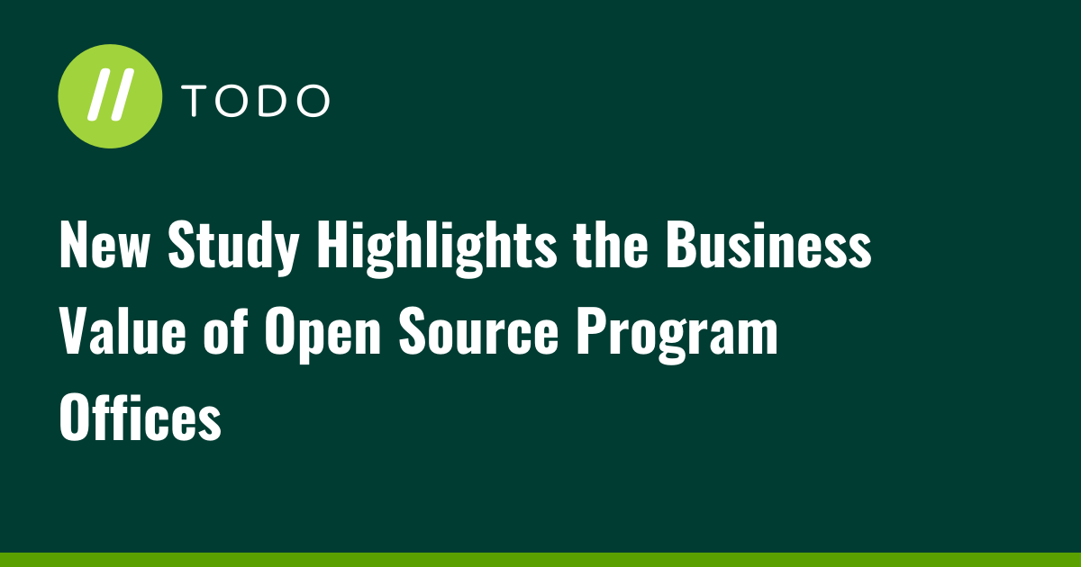 New Study Highlights the Business Value of Open Source Program Offices